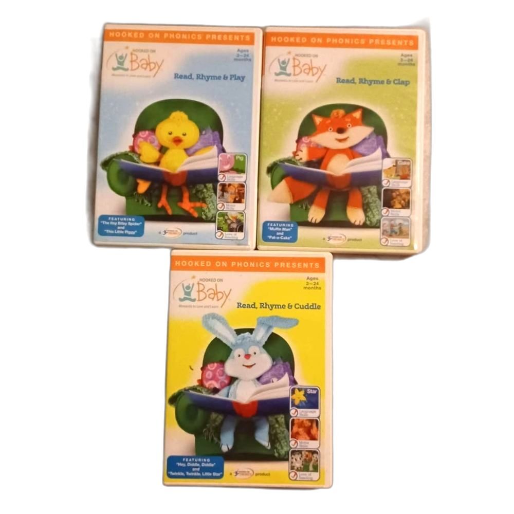 Hooked On Baby Children's Learning DVD Lot